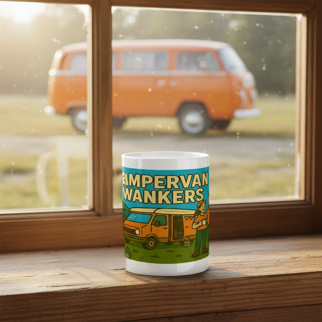 Ceramic Mug 15oz – Campervan Wankers Couple | Funny Camping Gift