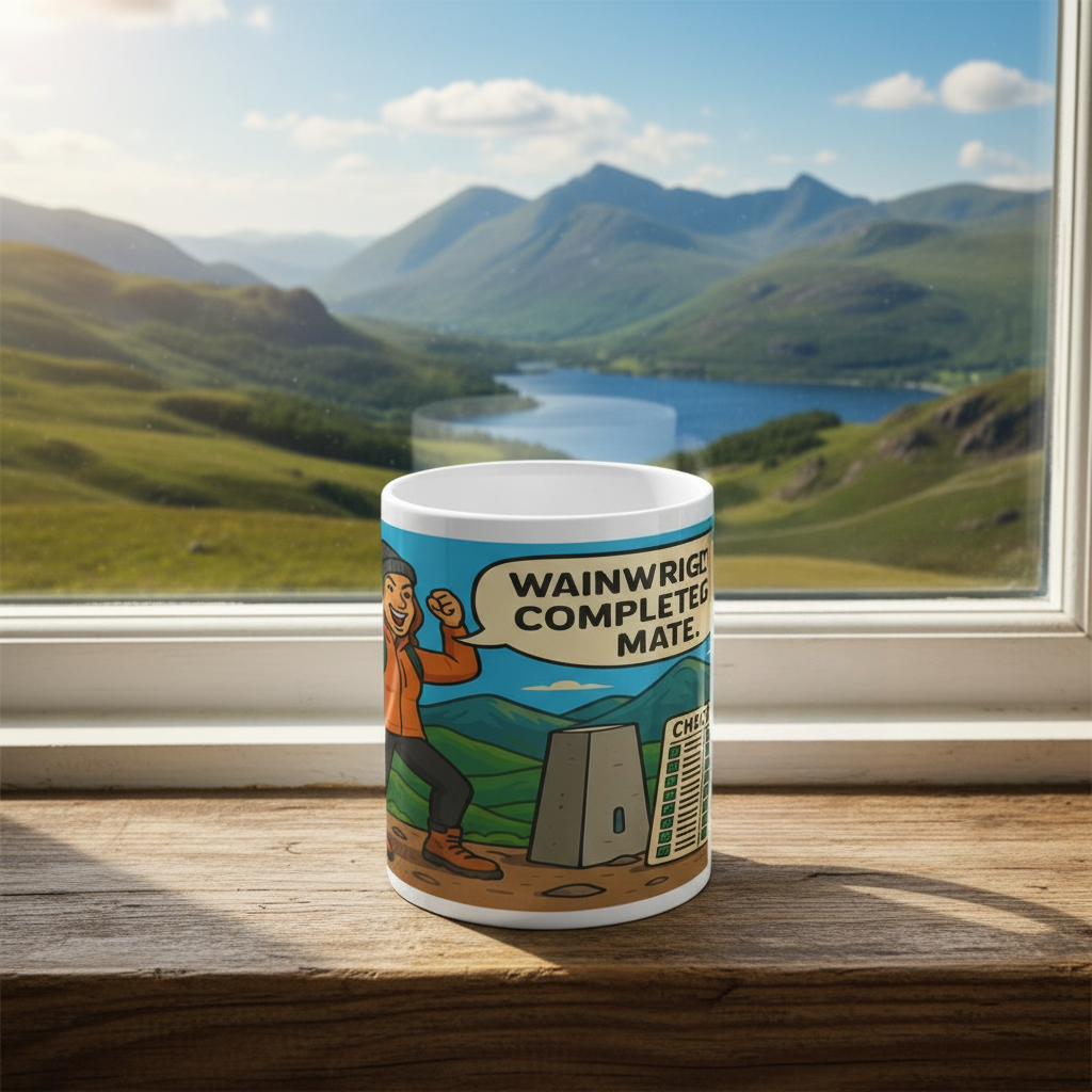Ceramic Mug 11oz – Wainwrights Completed It Mate for Her | Hiking Gift