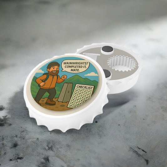 Wainwrights Completed It Mate Bottle Opener For Him - Funny Hiking Gift Magnetic Beer Opener for Walkers and Outdoor Lovers