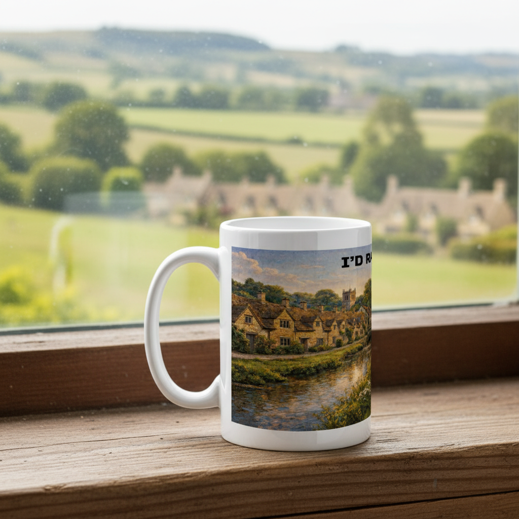 Ceramic Mug 15oz – I'd Rather Be in the Cotswolds for Her | Hiking Gift