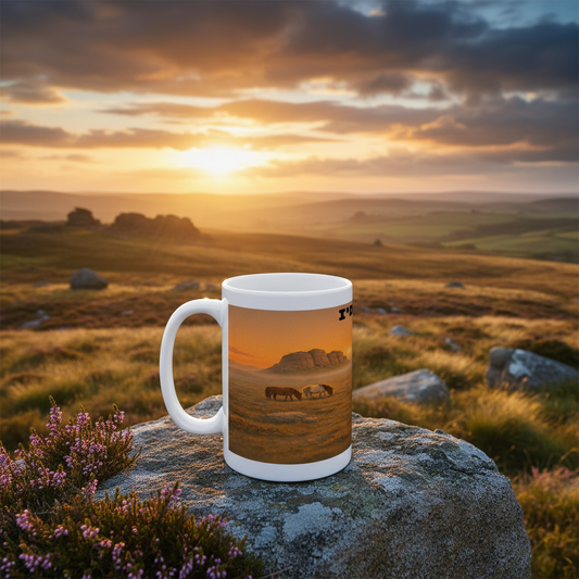 Ceramic Mug 15oz – I'd Rather Be on Dartmoor for Her | Hiking Gift