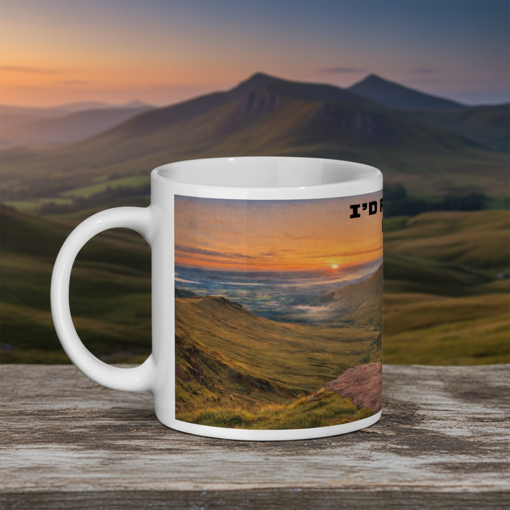 Ceramic Mug 11oz – I'd Rather Be in the Brecon Beacons for Her | Hiking Gift