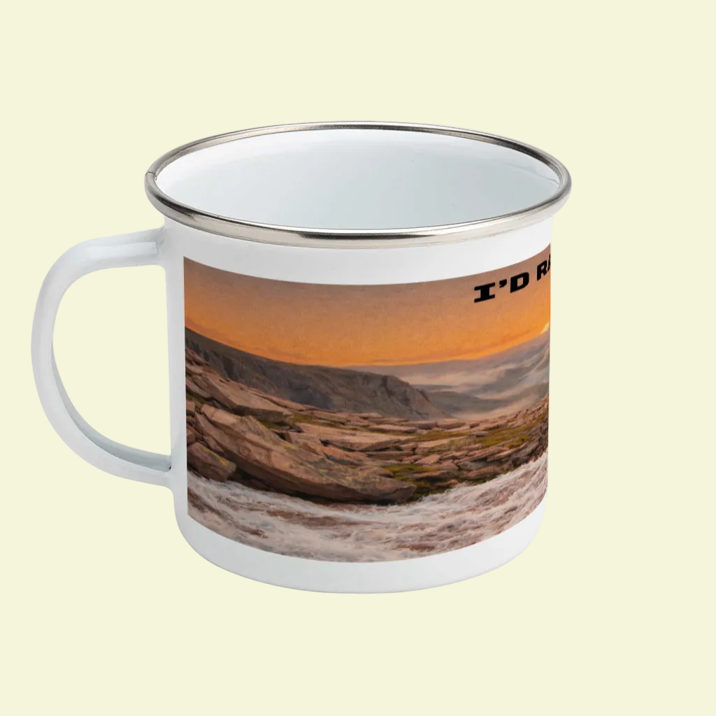 Enamel Mug 12oz – I'd Rather Be in the Cairngorms for Her | Camping Gift