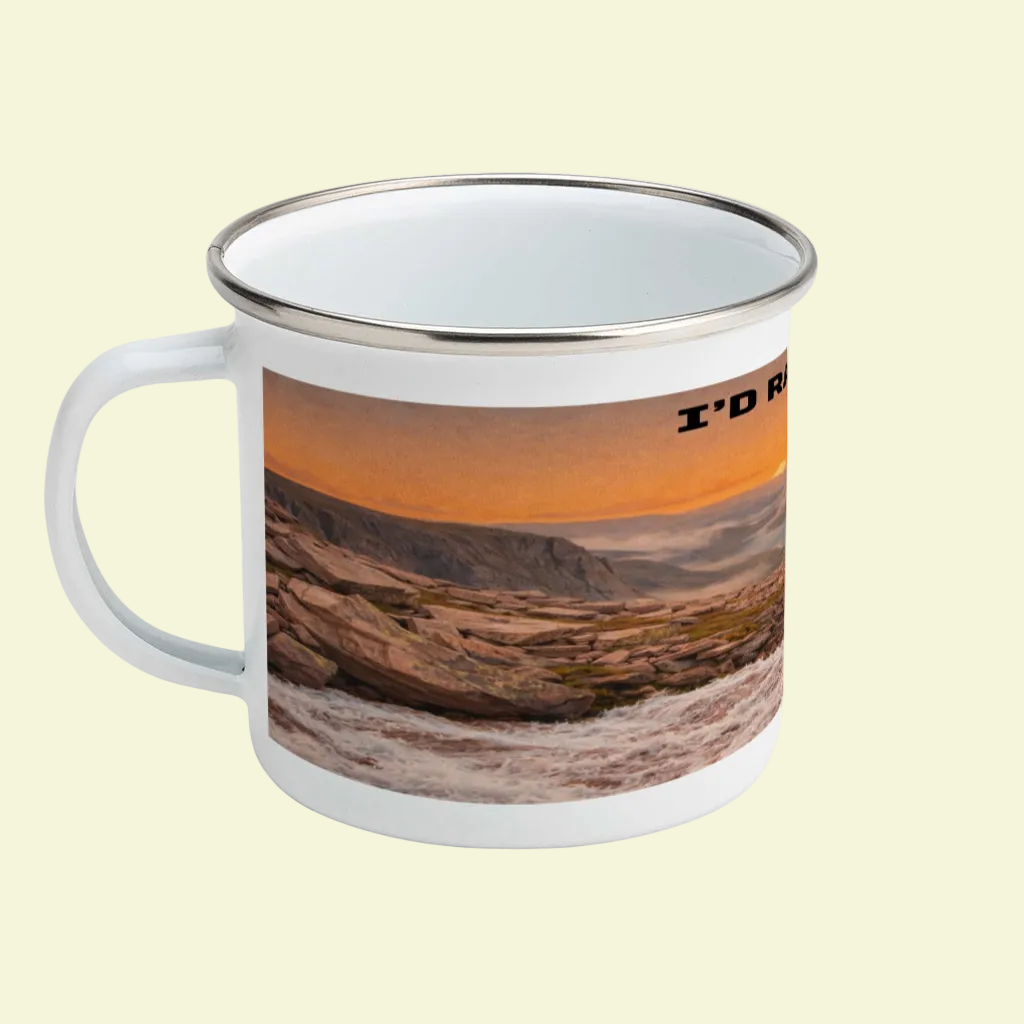 Enamel Mug 12oz – I'd Rather Be in the Cairngorms for Him | Camping Gift