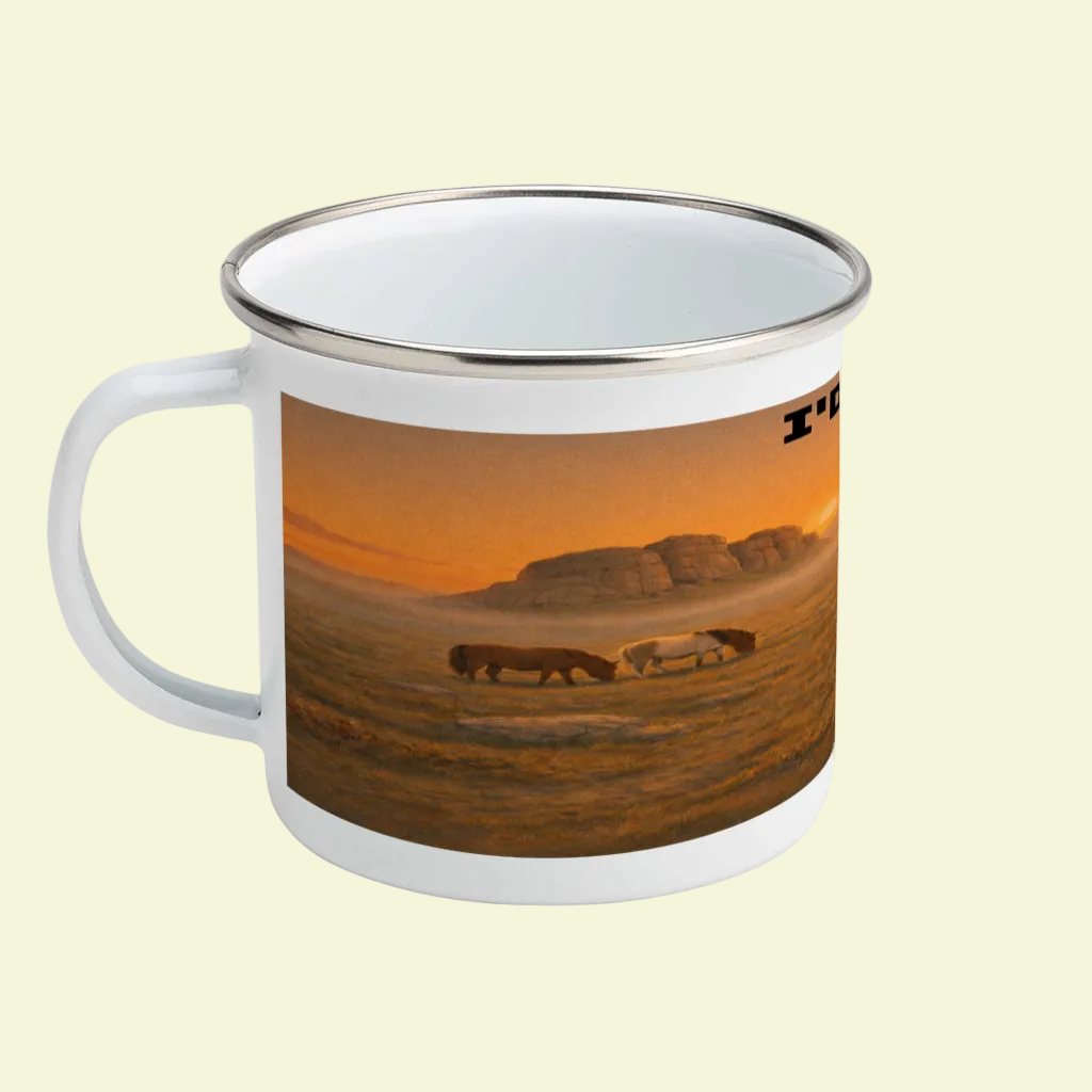 Enamel Mug 12oz – I'd Rather Be on Dartmoor for Her | Camping Gift