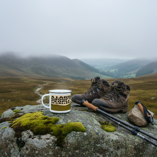 Enamel Mug 12oz – A Large Group of People for Her | Outdoors Gift