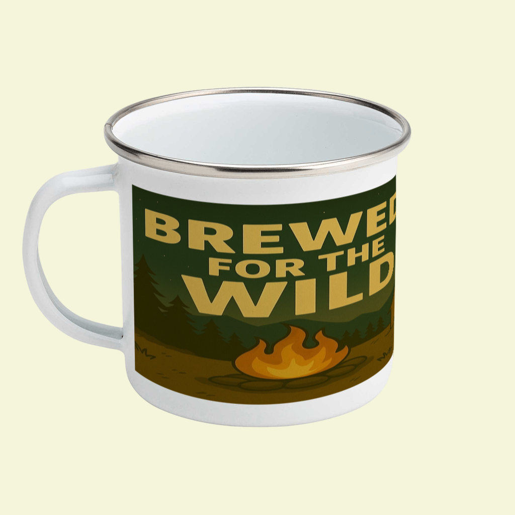 Enamel Mug 12oz – Brewed for the Wild Night for Her | Hiking Gift
