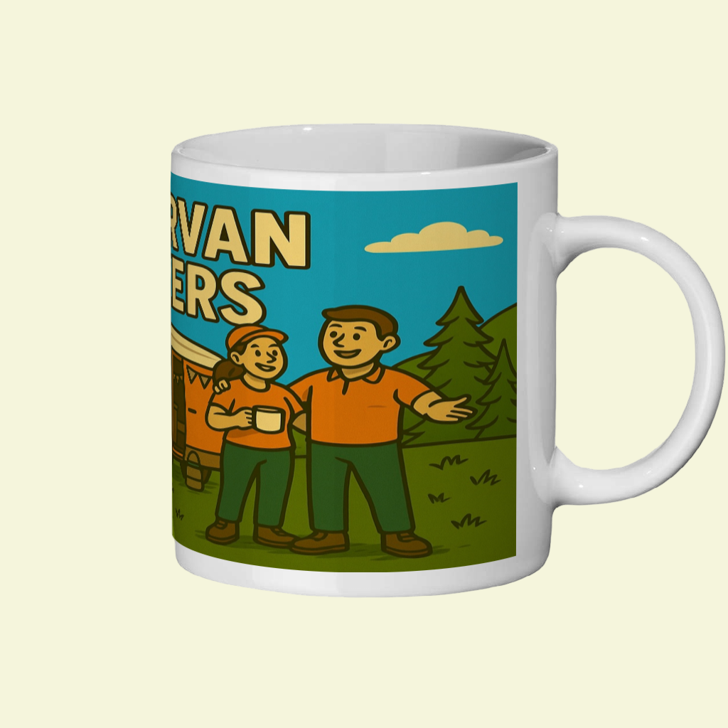 campervan ceramic mug