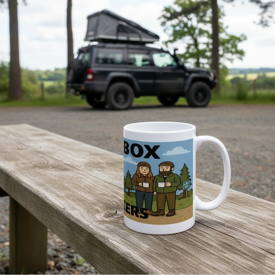 Tentbox Wankers Mug – Funny Camping Gift for Couples | 15oz Ceramic Mug