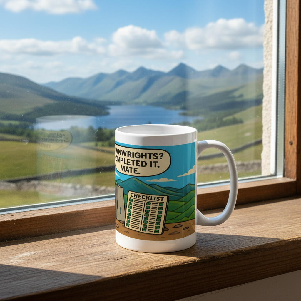 Ceramic Mug 15oz – Wainwrights Completed It Mate for Her | Hiking Gift