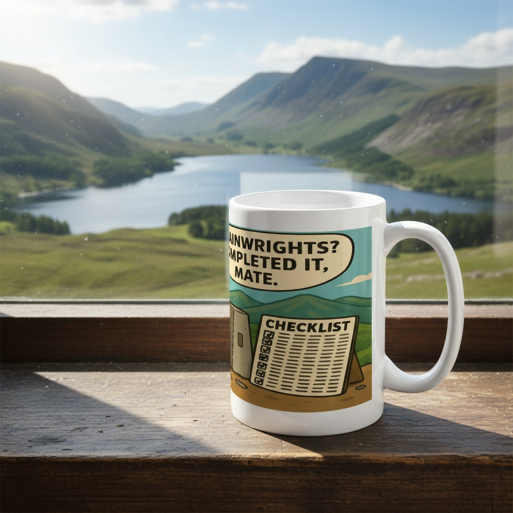 Ceramic Mug 15oz – Wainwrights Completed It Mate for Him | Hiking Gift
