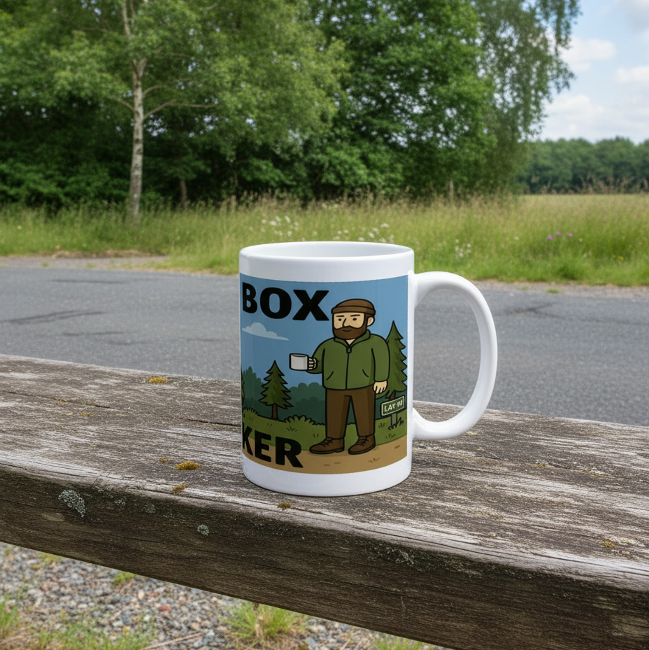 Ceramic Mug 15oz – Tentbox Wanker for Him | Funny Camping Gift