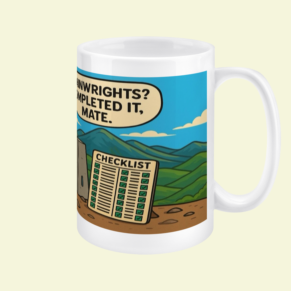 Ceramic Mug 15oz – Wainwrights Completed It Mate for Her | Hiking Gift