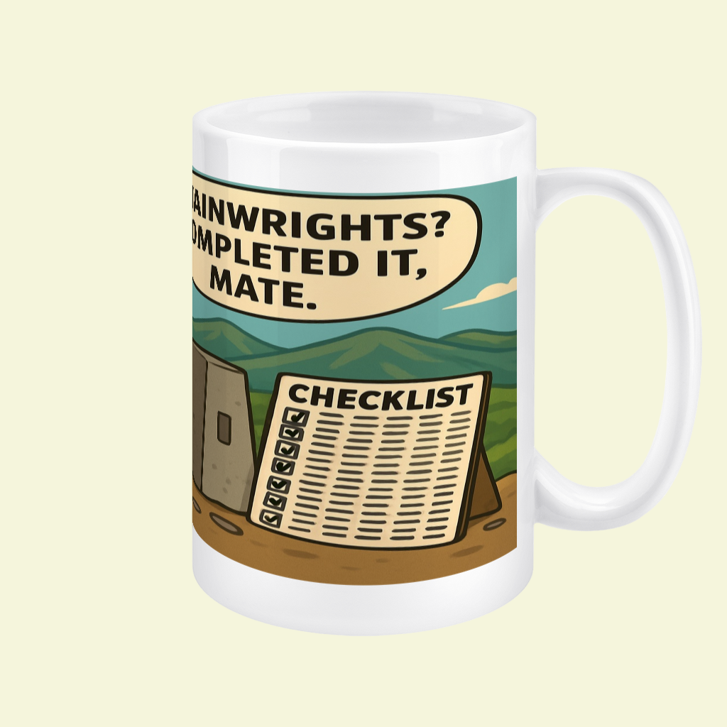 Wainwrights Completed It Mate Mug – Funny Hiking Gift for Him | 15oz Ceramic Mug