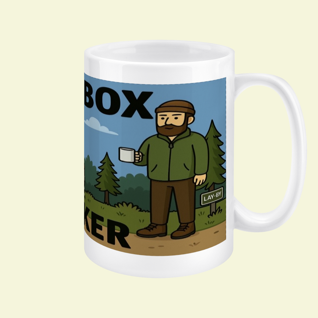 Ceramic Mug 15oz – Tentbox Wanker for Him | Funny Camping Gift