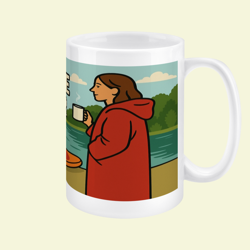 Ceramic Mug 15oz – Dryrobe Wanker for Her | Funny Outdoor Swim Gift