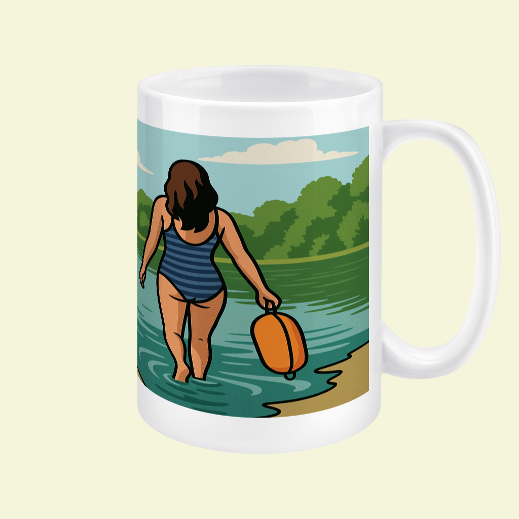Ceramic Mug 15oz – Wild Swim Wanker for Her | Outdoor Swim Gift