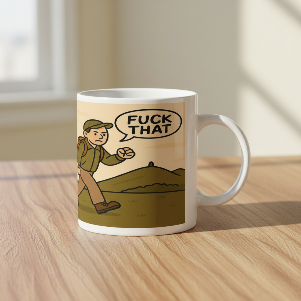 Ceramic Mug 11oz – A Large Group of People for Him | Funny Outdoors Gift