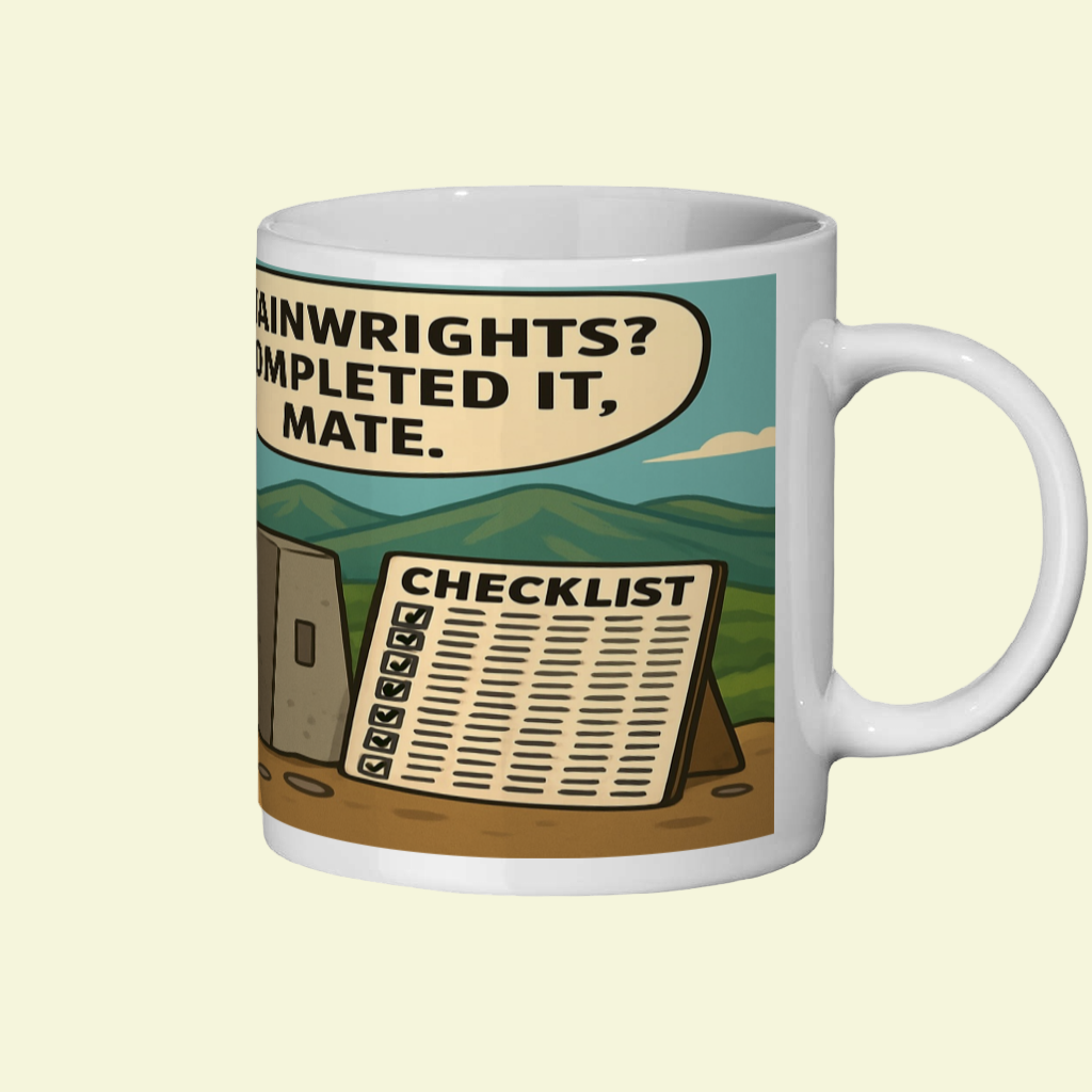 Ceramic Mug 11oz – Wainwrights Completed It Mate for Him | Hiking Gift