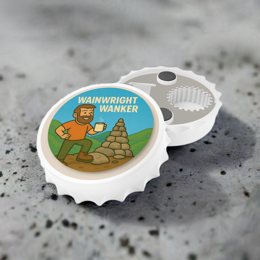 Wainwright Wanker Bottle Opener - for Him | Magnetic Beer Opener for Walkers, Campers & Outdoor Lovers