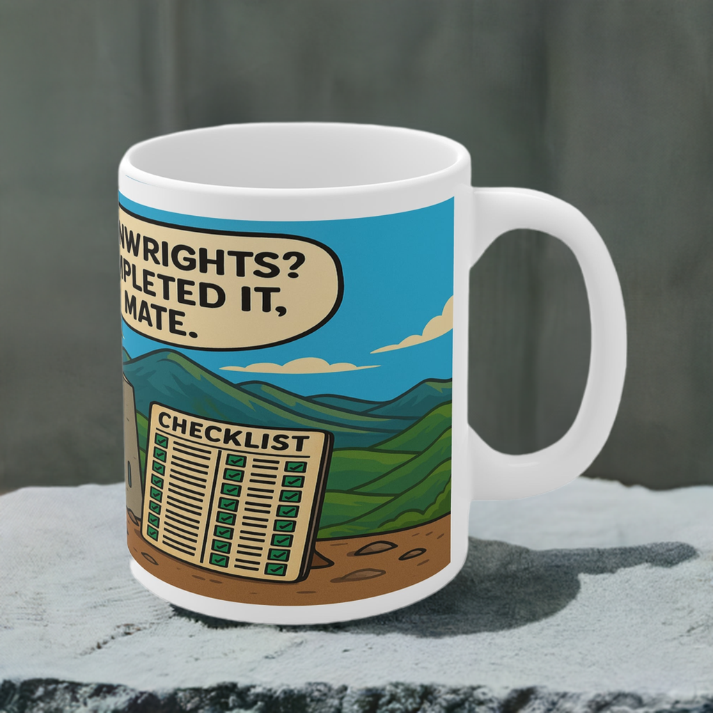 Wainwrights Completed It Mate Lake District ceramic mug for her - The Obese Hiker