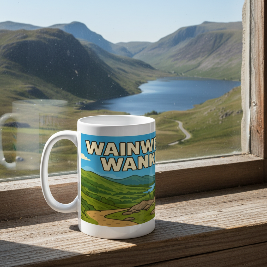 Ceramic Mug 15oz – Wainwright Wanker for Her | Lake District Gift