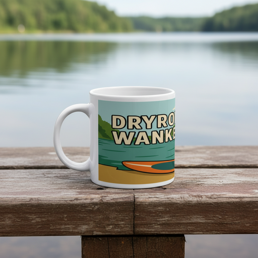 Ceramic Mug 11oz – Dryrobe Wanker for Him | Funny Wild Swimming Gift