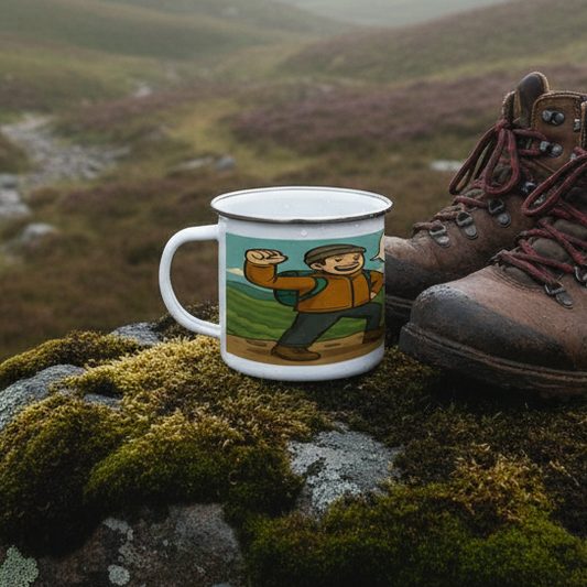 Enamel Mug 12oz – Wainwrights Completed It Mate for Him | Hiking Gift