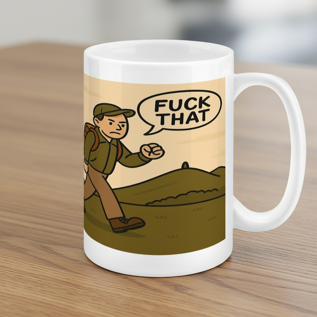 Ceramic Mug 15oz – A Large Group of People for Him | Funny Outdoors Gift