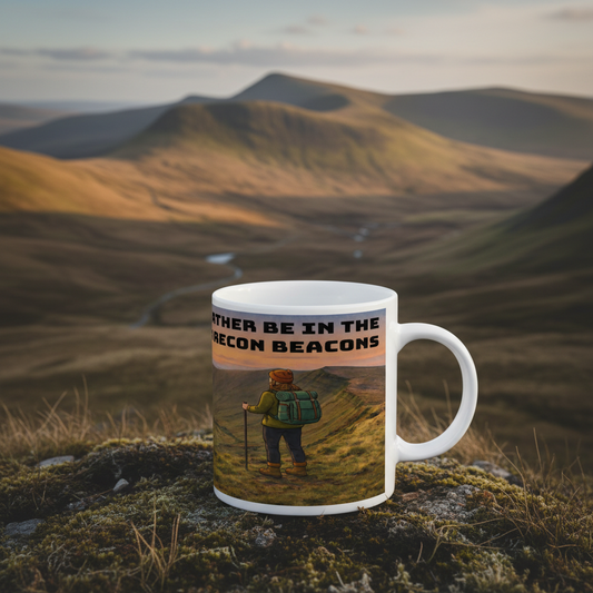 Ceramic Mug 11oz – I'd Rather Be in the Brecon Beacons for Her | Hiking Gift