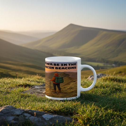 Ceramic Mug 11oz – I'd Rather Be in the Brecon Beacons for Him | Hiking Gift