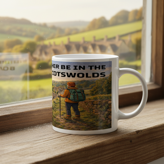 Ceramic Mug 11oz – I'd Rather Be in the Cotswolds for Him | Hiking Gift