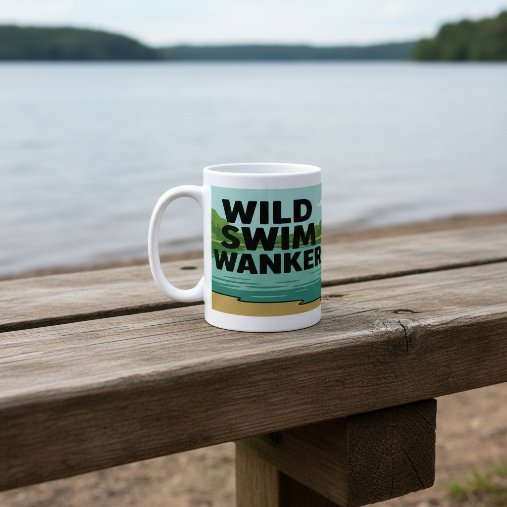 Ceramic Mug 15oz – Wild Swim Wanker for Her | Outdoor Swim Gift