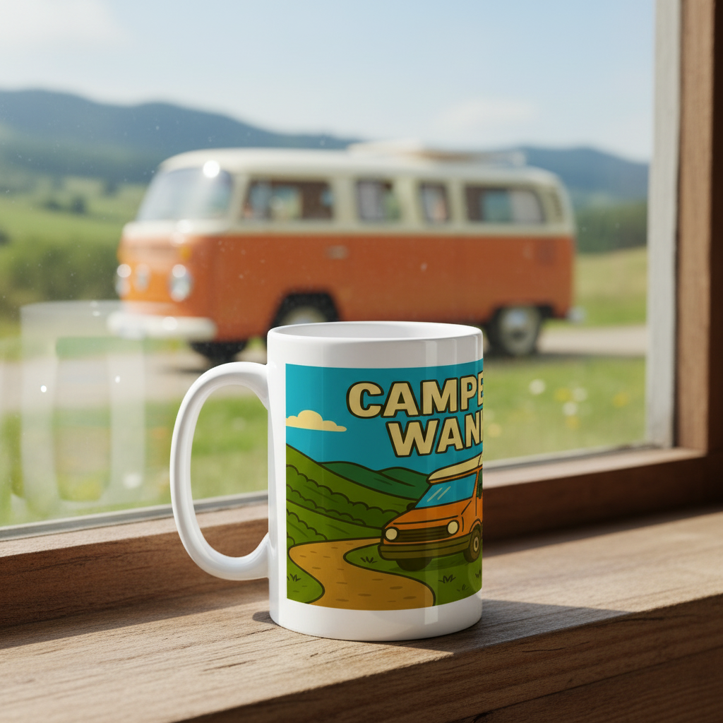 Ceramic Mug 15oz – Campervan Wankers Couple | Funny Camping Gift