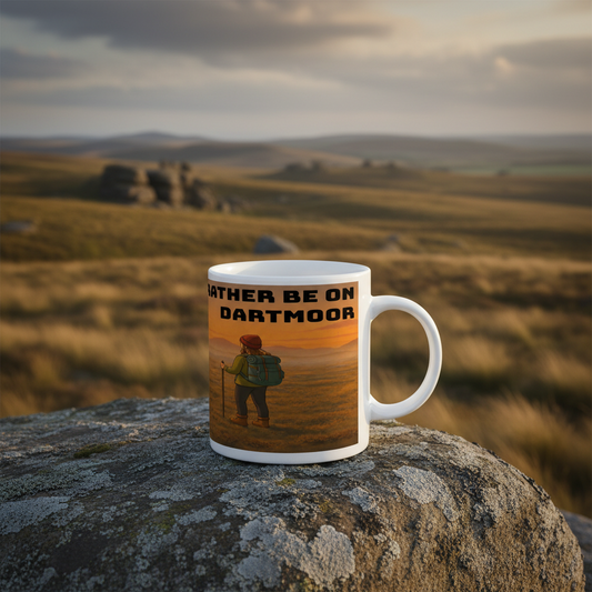 Ceramic Mug 11oz – I'd Rather Be on Dartmoor for Her | Hiking Gift