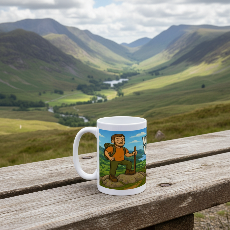 Ceramic Mug 15oz – Wainwright Wanker for Him | Lake District Gift