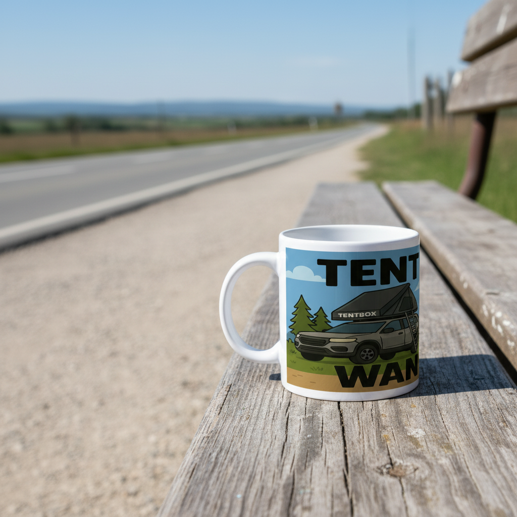 Tentbox Ceramic Mug for Her – Funny Camping & Van Life Gift