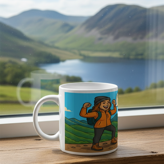 Wainwrights Completed It Mate Ceramic Mug for Her – Funny Lake District Hiking & Office Gift